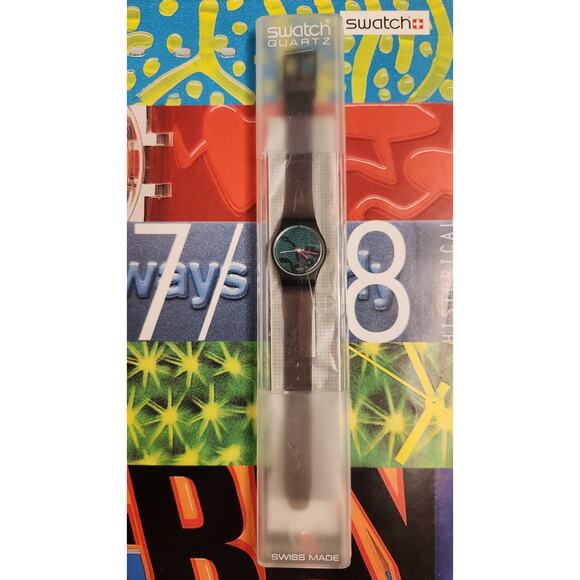 Swatch Watch VELVET UNDERGROUND LB108 1985 Standard Ladies New Old Stock - Picture 2 of 9